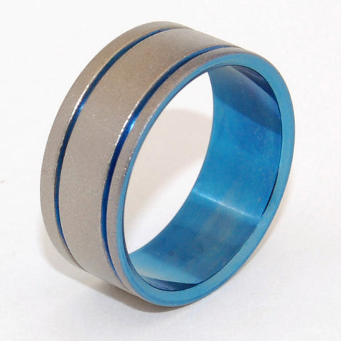 Alma Mater - Glass Bead Blast Blue Titanium